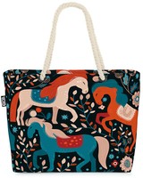 Void Tasche Pferde Pflanzen Blumen Pferde Pflanzen Blumen GemäLde