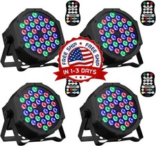 4 luz de escenario para DJ multifunci n control remoto DMX activado sonido LED