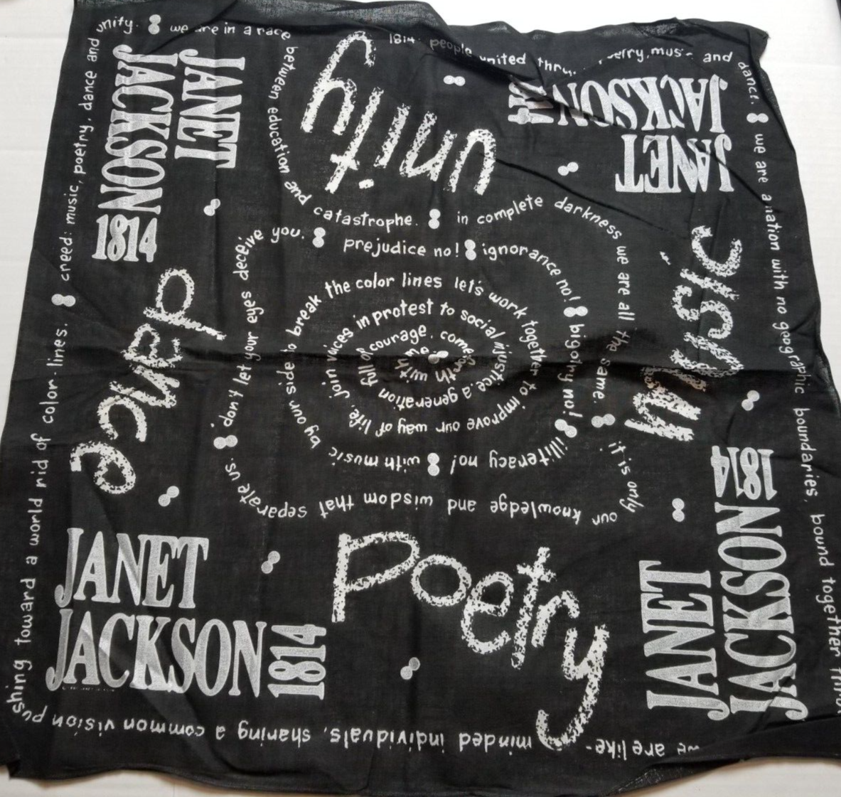 Vintage Rare 1989 Janet Jackson Rhythm 1814 Nation Tour Souvenir