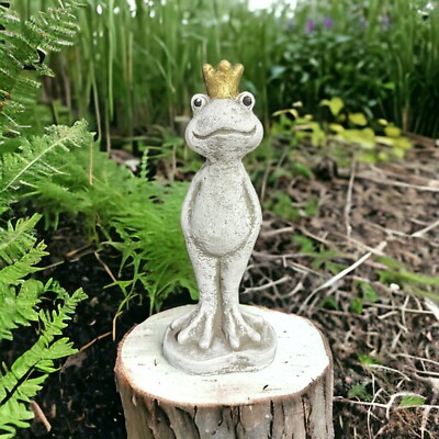 Frosch Eddy mit goldener  Krone Höhe 42cm und 3,7kg schwer