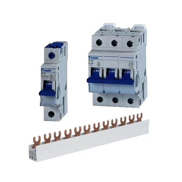 Sicherung Automat Doepke LS-Schalter 10A bis 40A 1polig 3polig B C Schiene