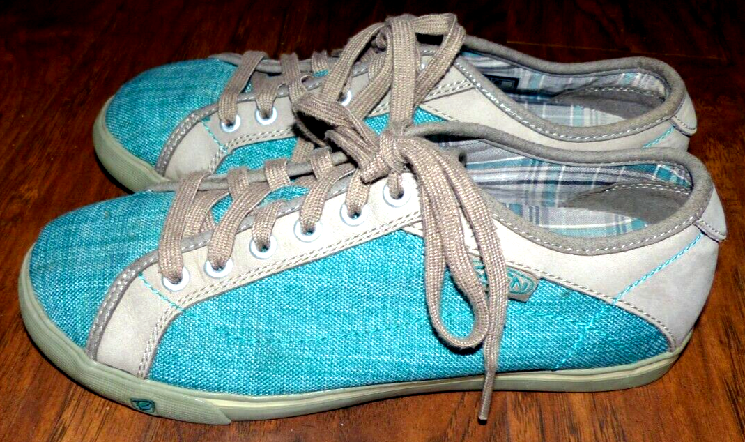 Scarpe sneakers stringate KEEN Arcata turchese da donna taglia 8 5 39 usate in ottime condizioni