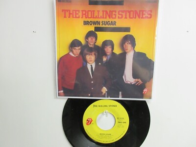 💥'THE ROLLING STONES' HIT 45+PICTURE [ BROWN SUGAR ] *** 1971