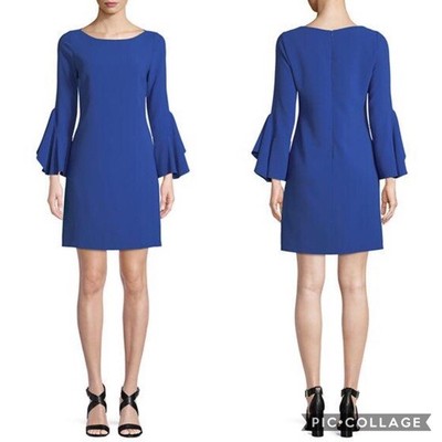 tahari royal blue dress