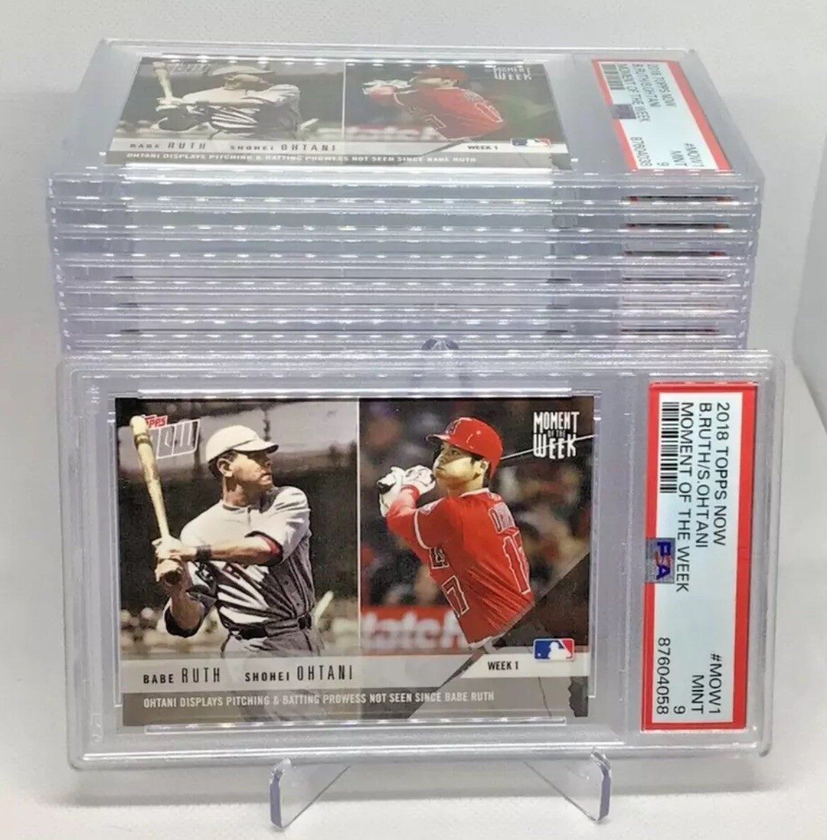 PSA9】大谷翔平TOPPS MOMENT アウトレット OF THE WEEK MOW23 大谷翔平