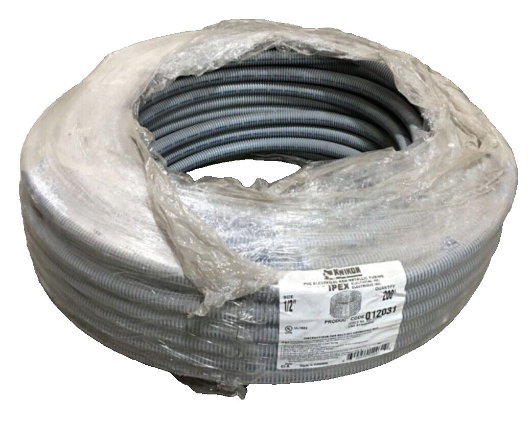012031 IPEX 1/2 INCH PVC FLEXIBLE CONDUIT NONMETALLIC TUBING