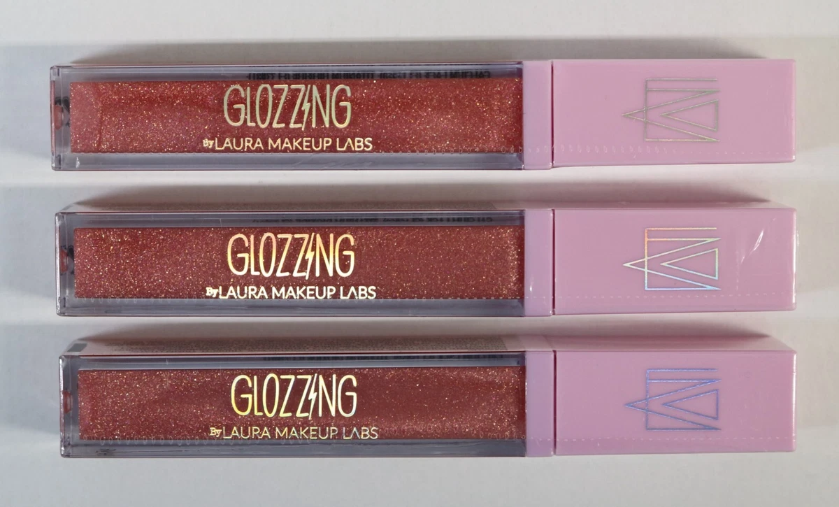 3x Laura Makeup Labs Glozzing Sparkly Lipgloss in Myzztic 4.5ml