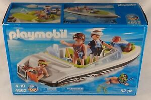 Playmobil 4862 Family SpeedBoat 52 pc vintage Toy Figures 899998166344 ...
