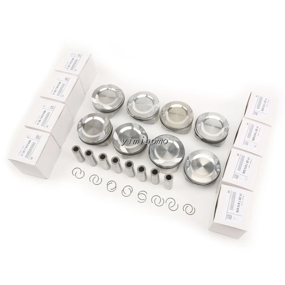 Комплект поршней и колец STD подходит для 10:1 BMW 550i 650i 750Li X5 X6 N63B44A 4,4 л V8 - Изображение 2 из 4