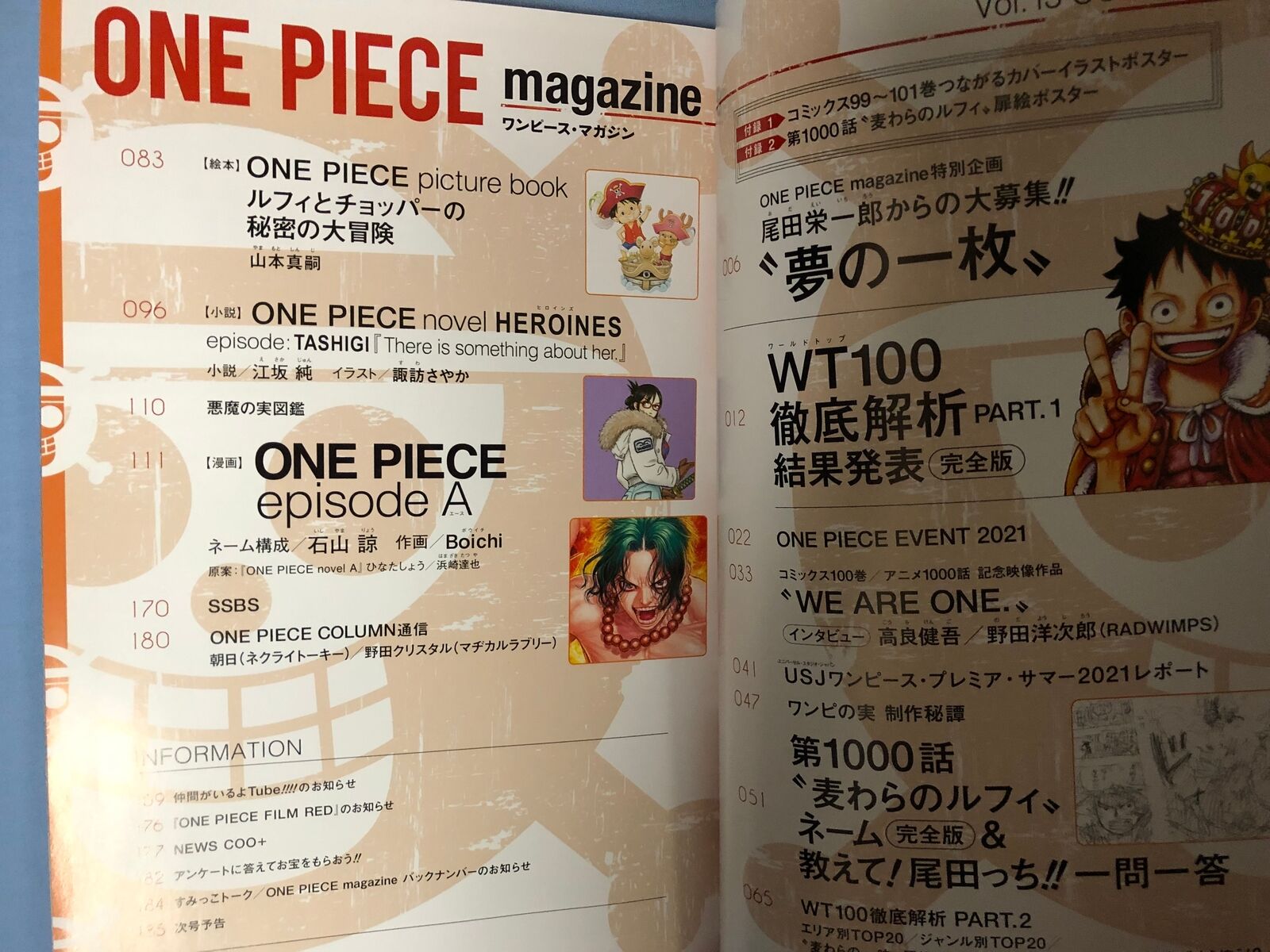 New ONE PIECE magazine Vol.13 Includes Limited Edition Poster Jump Comic  JAPAN