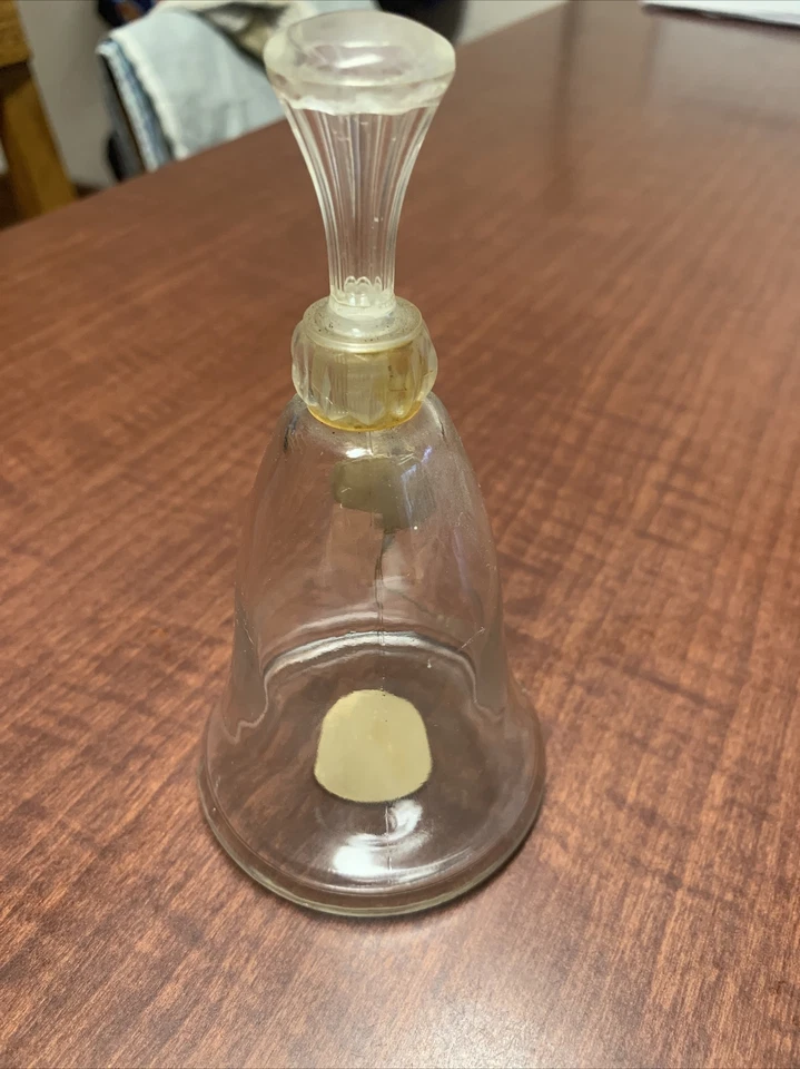 Vintage Avon Fragrance Bell Rapture Cologne Empty 5" Tall Glass Bottle W Label - Image 3 of 3