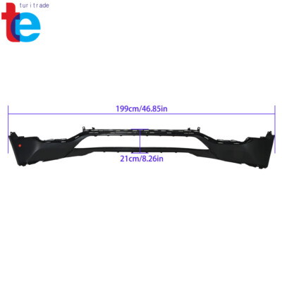 Turitrade Plastic Front Lower Bumper Cover For 2017-2019 GMC Acadia - Primed Black 84261210