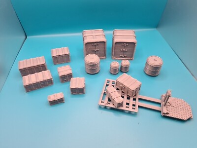 Star Wars Legion Palettenwagen und Boxen und Fässer