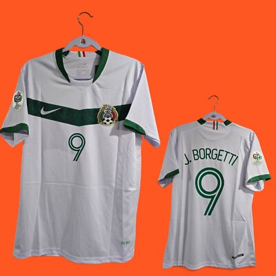 Mexico National Team Away - World Cup 06 - White - J. Borgetti #9