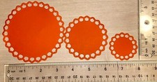   15 PUMPKIN CIRCLES cardstock paper die cut embellishments ...