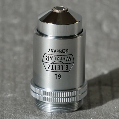 Microscope Objective - 6L E. LEITZ WETZLAR GERMANY - 170/0.17 - 45:1 - A 0.65 - 6L