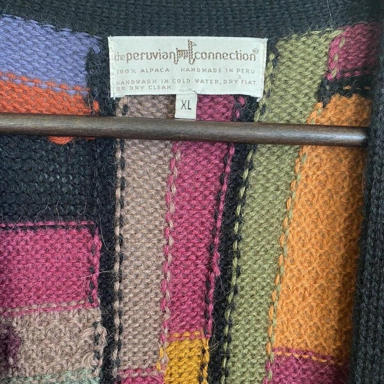 Vintage Peruvian Connection Long Knit Sweater Dus… - image 5