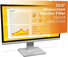 3M GF236W9B Gold Privacy Filter for 23.6" Widescreen Monitor 16: 9 Aspect Ratio