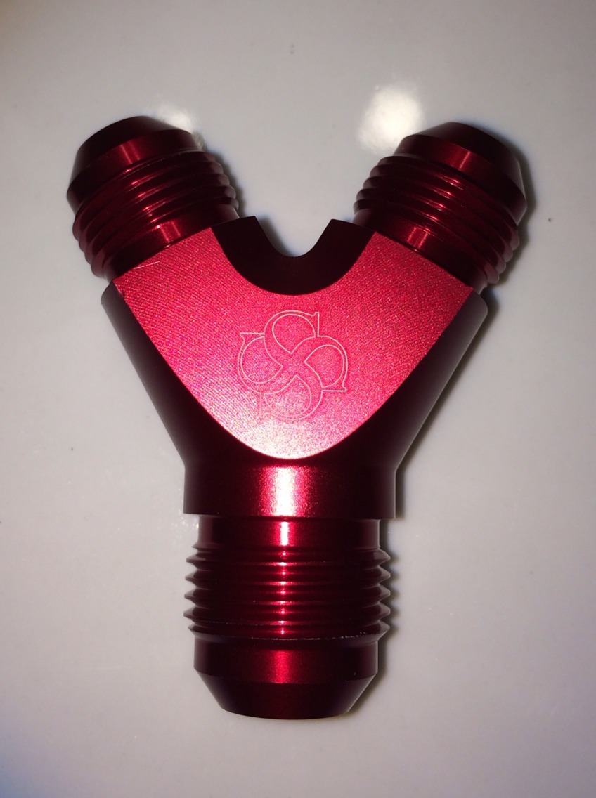 Z125R 10AN "Y" Block Fuel Y Fitting Junction Coupler 10/10/10 10/10