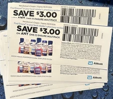 25~ $3 ENSURE any (1)  multipack coupon expire 6-1-2026 Nutrition Shakes Protein