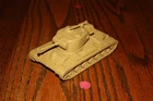 Vintage Marx Battleground Desert Fox Tan American Army #51 Tank - MPC