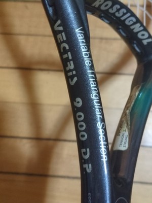 Vintage Rossignol Vectris 9000 D. P. Tennis Racket Green Black W