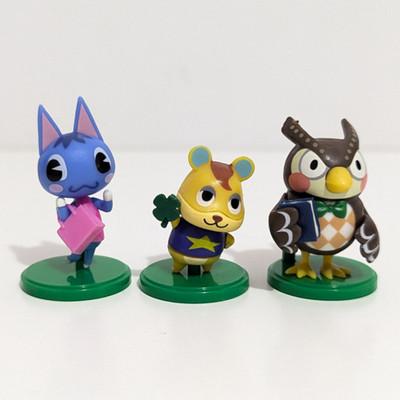 Animal Crossing Blathers Rosie Hamlet Chocolate Egg Mini Figure Set of 3 Furuta