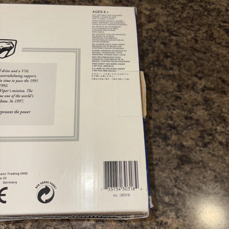 1:12 Anson Dodge Viper RT/10 LE 1/3.999 amarillo Foto 4 de 4