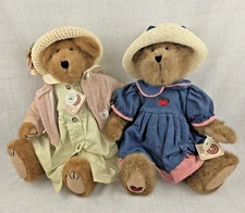 Boyds Gen-yoo-wine Jocelyn Bloomengrows & Pamela Patchbeary w/tags Boyds Bears