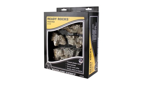 Woodland Scenics 1137 Faceted Ready Rocks 8pcs - New | Zustand: New