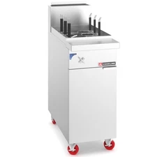 Natural Gas Commercial Pasta Cooker – 12 Gal / 75 lb Tank | with 6 Baskets