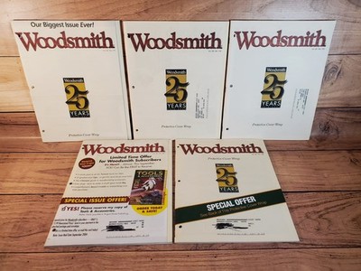 Lot of (5) Woodsmith Magazine, Volume 26 Issue Nos. 151-154,156