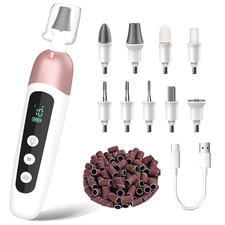 Cordless Electric Nail File Set, Professional Manicure Pedicure Kit with Memory