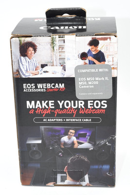 Canon EOS Webcam Accessories Starter Kit for EOS M50 Mark II, M50, M200