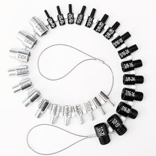 Nut and Bolt Thread Checker Inch Metric Thread Gauge Nut and Bolt Size Gauge N