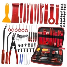 Trim Removal Tool,120Pcs Car Panel Door Audio Removal Tool Kit, Auto Clip Red