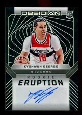 2024-25 Panini OBSIDIAN - Kyshawn George SSP ROOKIE ERUPTIONS AUTOGRAPH /149 
