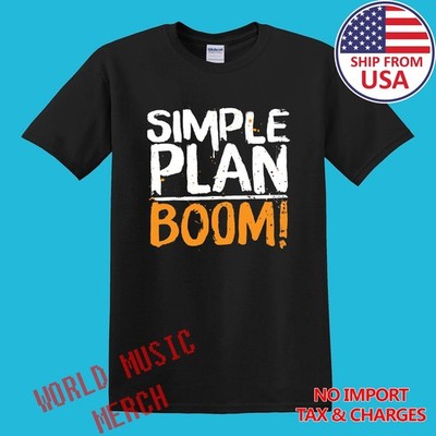 Simple Plan Boom Men's Black Size S-5XL