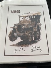 Paul Dooley Autograph 8x10 Color Signed Glossy Photo Sarge From CARS PIXAR FILM