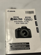 Canon Rebel T6 1300D Manual in English, French and Spanish 14