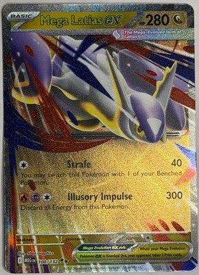 Mega Latias ex - 100/132 Holo Double Rare ME01: Mega Evolution NM