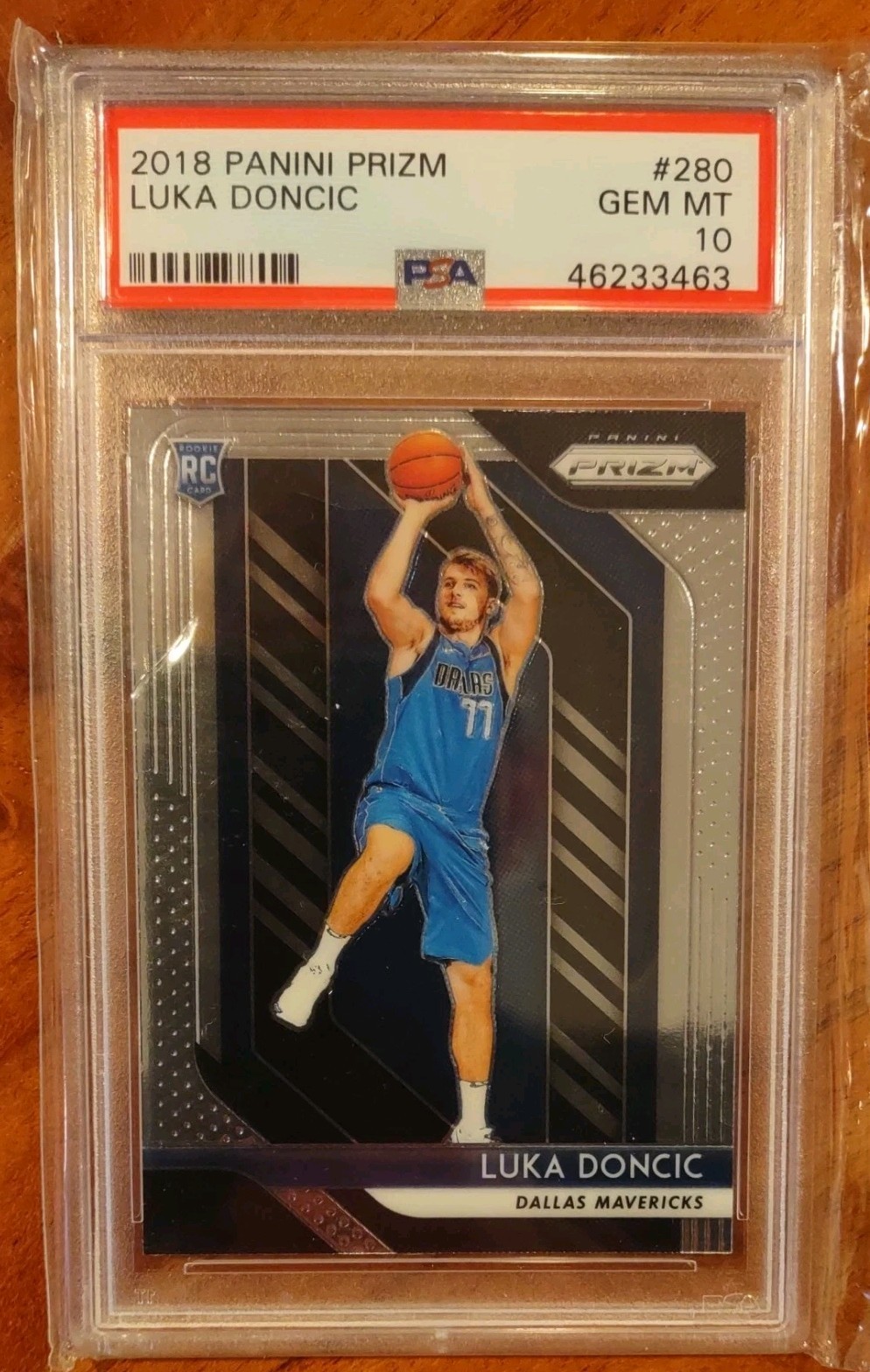 LUKA DONCIC PSA 10 2018-19 PANINI PRIZM #280 ROOKIE RC MAVERICKS