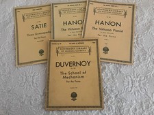 Lot of 4 Books Music sheets for Piano Schirmer's library