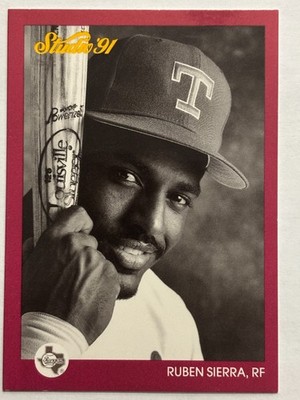 1991 Studio #129 Ruben Sierra Texas Rangers