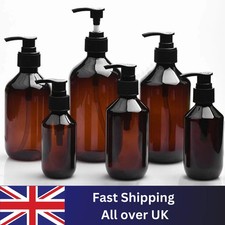 100-500ml Refillable Pump Bottle Shampoo Shower Gel Kitchen Soap Dispenser UK