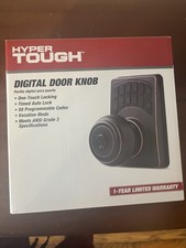 Hyper Tough Bronze Digital Keypad Door Knob, Keyed Entry, Auto Lock, Backlit