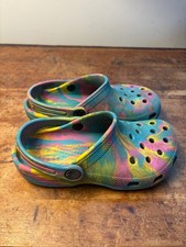 Crocs Kids' Classic Marbled Tie Dye Clog Youth size 13