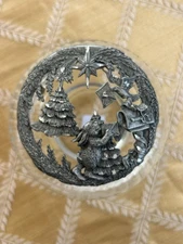 Vintage Rawcliffe Pewter Potpourri Bowl With  Lid  Christmas 