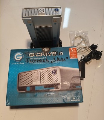 G-Technology 3TB G-Drive w. Thunderbolt & USB 3.0 7200 RPM External Hard Drive 