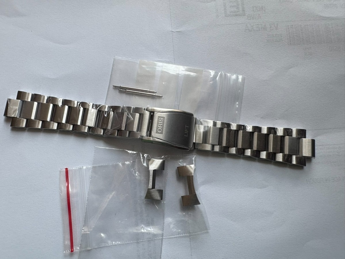 中古　オリスORIS メタルバンド ベルト ORIS Ø41mm S Steel Band Bracelet strap 07 8 20 08 Big Crown